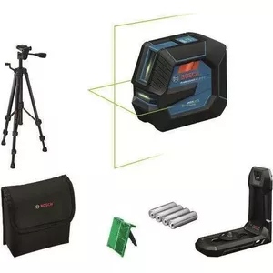 Laser level Bosch GLL 20-22 G — self-leveling green beam, cross-line laser