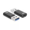 USB-A vīriešu uz USB-C sieviešu adapteris ACT AC7376 Photo 2