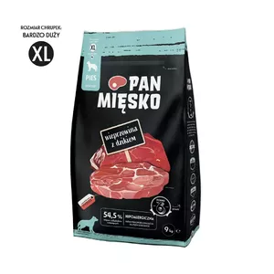 Сухой корм для собак pan miĘsko Mr. Pork с кабаном XL — 9 кг, для взрослых крупных и гигантских пород, белок 30%, жир 21%
