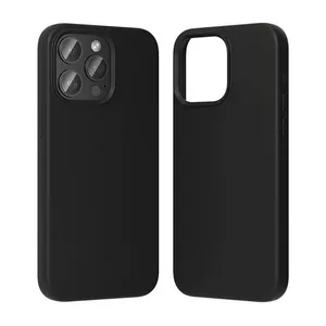 Aizsargmīkstais silikona maciņš Vention KUEB0-40 priekš iPhone 14 Pro Max, melns, matēta neslīdoša virsma