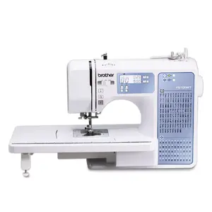 Sewing machine Brother FS100WT Blue White — 100 stitch patterns, domestic portable model