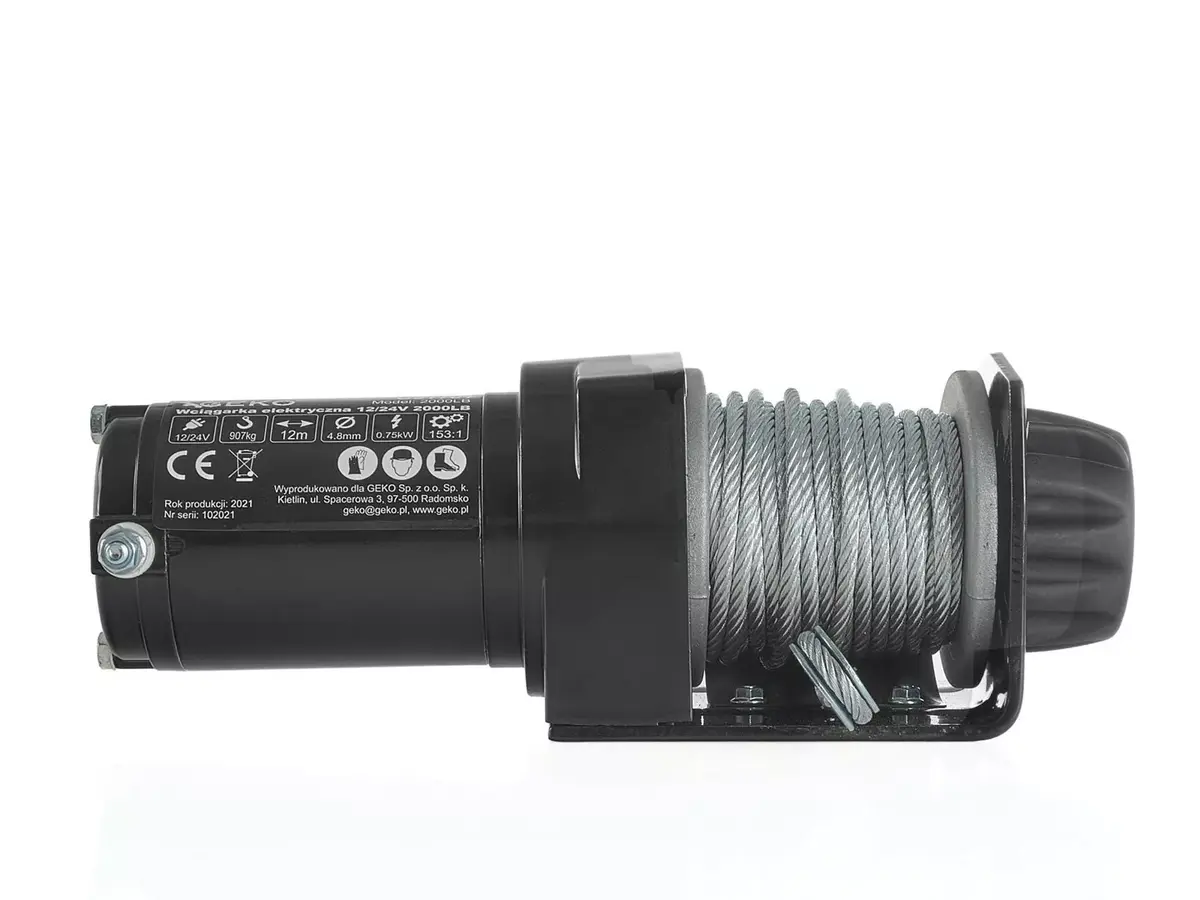 Электрическая лебедка GEKO G81701 12В 2000 lb Photo 2