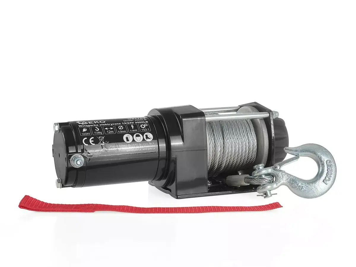 GEKO G81702 12В электрическая лебедка 2500 lb Photo 2