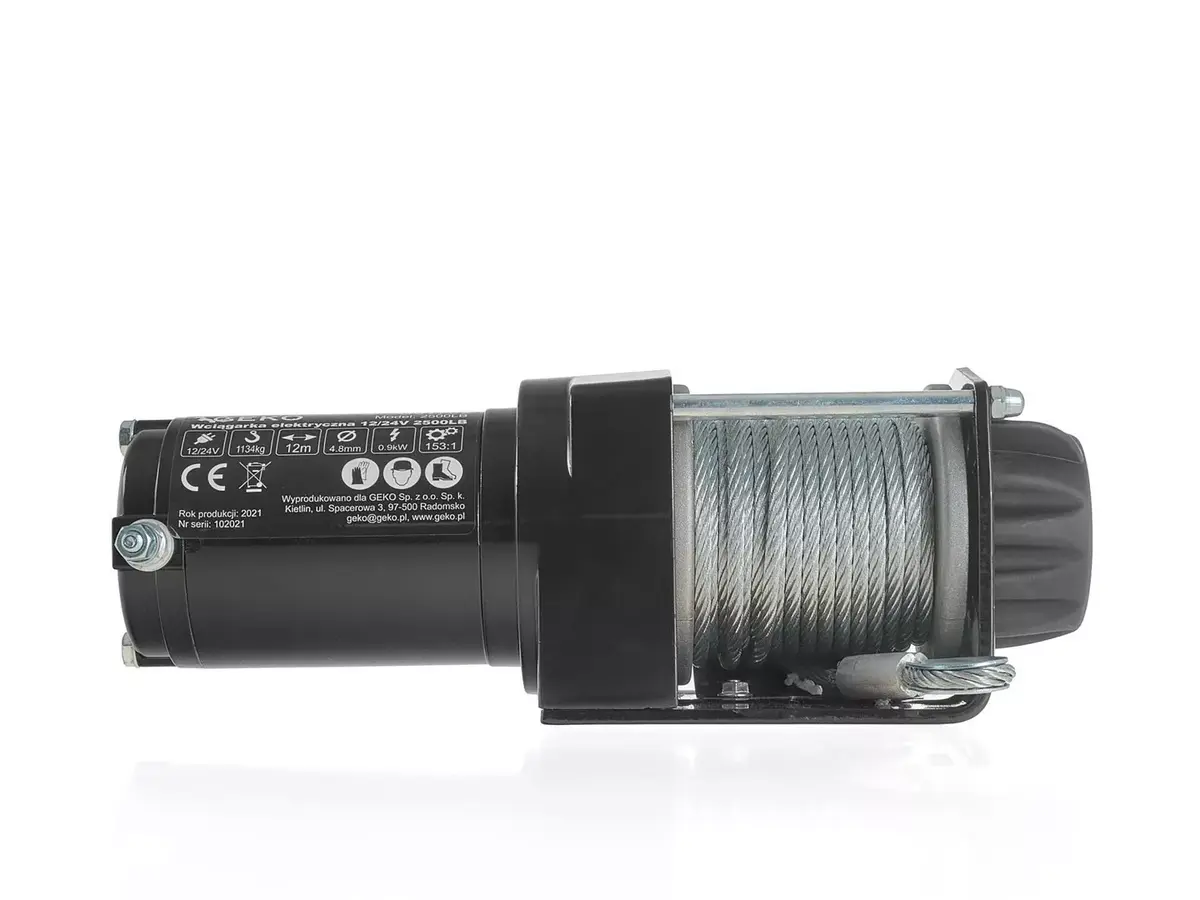 GEKO G81702 12В электрическая лебедка 2500 lb Photo 3