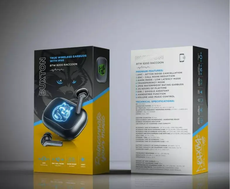 Buxton BTW8200 TWS‑наушники с ANC Photo 6