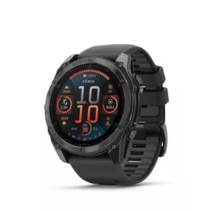 Смарт‑часы GARMIN Fenix 8 — корпус 51 мм титан, AMOLED 1,4", GPS, 32 ГБ, 10 ATM, силиконовый ремешок