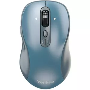 Bezvadu pele YENKEE YMS2010BE divu režīmu ergonomiska, 2.4 GHz uztvērējs + Bluetooth 5.1, DPI 1000–3200, 6 pogas