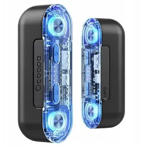 Pārnēsājams elektriskais sildītājs Ocoopa UT4103 — uzlādējams rokų sildītājs, 4 siltuma līmeņi, 10000 mAh, alumīnijs, zils