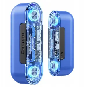 Pārnēsājams elektriskais sildītājs Ocoopa UT4103 Blue — 1500W kompakts ventilatorveida sildītājs, 4 siltuma līmeņi, alumīnijs