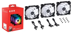 Fan XPG VENTO 120 ARGB PWM 12 cm Black 3 pcs 300-1850 RPM 29 dB