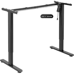 Height-adjustable electric desk frame Mozos EDF-PRO-BK — black, motorized sit-stand frame