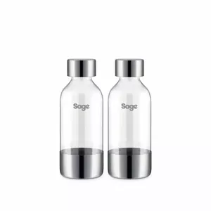 Carbonating bottle Sage SCA002BSS0ZEU1 600 ml Stainless steel Transparent