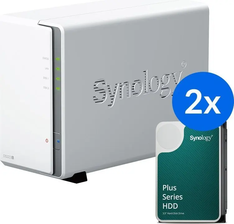 NAS SYNOLOGY DS223J tīkla datu glabātuve