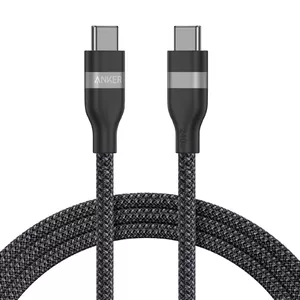 Anker A82E2 USB-C to USB-C Cable 1.8 m Black 240W Fast Charging Upcycled-Braided