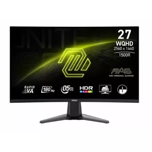 LED monitor MSI MAG 27CQ6FDE 27" curved display VA 2560x1440