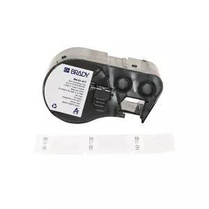 Self-adhesive printer label Brady M4-91-417 Black White Vinyl 2.54x3.81cm