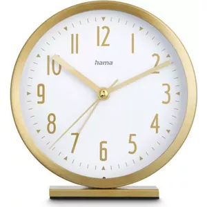 Часы Hama Skye Gold White Круглые Для дома Аналоговые Батарейные AA