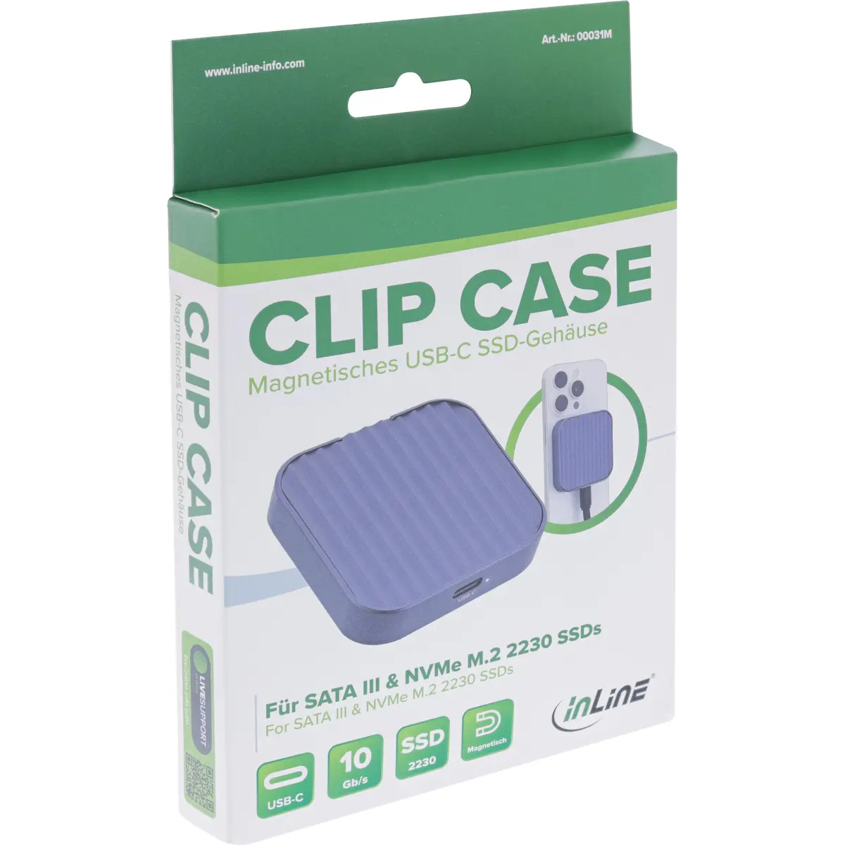 InLine Clip Case M.2 SSD Enclosure Photo 7