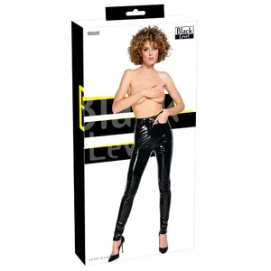 Брюки из винила black level 28517331021 — чёрные, размер S, 5 карманов, молнии у щиколоток, полиуретановое покрытие
