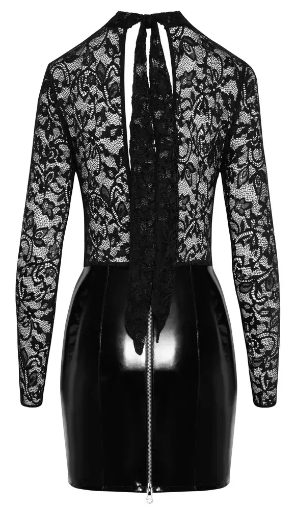 Black Level мини платье из винила и кружева XL Photo 7