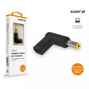 Power adapter ALIGATOR CONT002 USB-C to 5.5×2.5 mm for Acer Asus HP Lenovo Toshiba