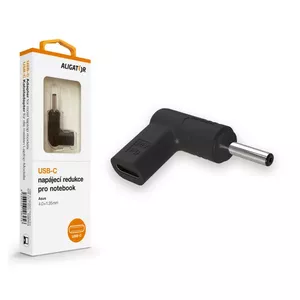 AC/DC USB-C Power Adapter ALIGATOR CONT014 for Asus laptops — DC tip 4.0 x 1.35 mm
