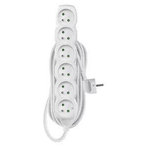 Power extension cord EMOS 1902060501 — 6 outlets, 5 m length, 1.5 mm² cable