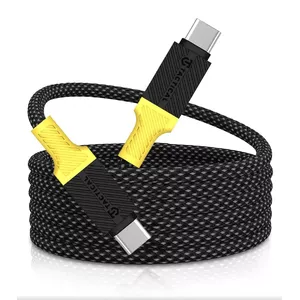 Tactical USB-C to USB-C cable 1 m — Tactical MagRope, black/yellow, data & charging