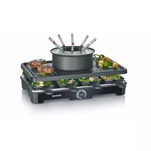 Raclette grils Severin RG 2347 8 personām 1400 W Melns