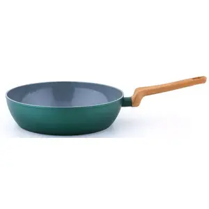 Frying pan CS Kochsysteme 097387 — 28 cm, aluminum body, green ceramic coating