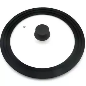 Universal lid CS Kochsysteme SOLA for 28/30/32 cm pots and pans, tempered glass with silicone rim