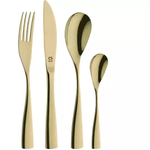Cutlery set CS Kochsysteme BOCHOLT 24 pcs — 18/0 stainless steel, Gold PVD coating, service for 6