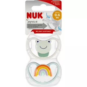 Krūtiņa Nuk USP 2 gab. 0–6 mēn., silikons, modelis 10730313