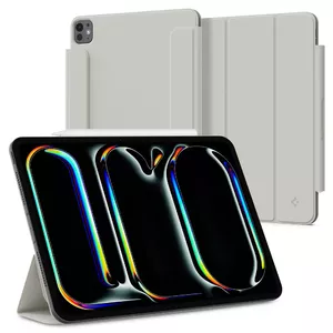 Folio case Spigen for iPad Pro 11-inch 2024 (M4, 5th Gen) — Air Skin OneTap Grey, microfibre/polyurethane