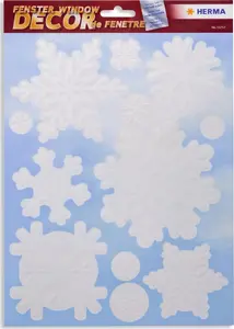 Window decoration Herma A4 Snowflake 15757 – A4 printable snowflake sheet for window displays