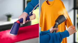 Plug and play: ready in a few seconds, no ironing board needed