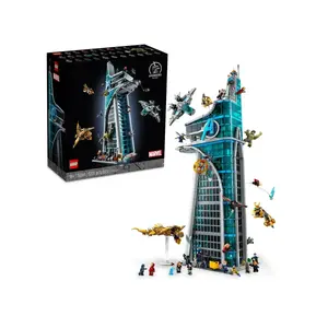 Конструктор LEGO Marvel 76269 Avengers Tower — модульная демонстрационная модель, 5201 деталей, 31 минифигурка, 18+, размеры 340×250×900 мм