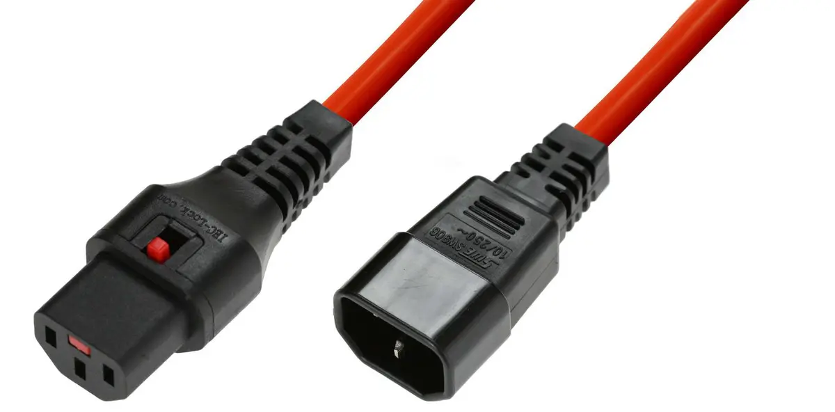 MicroConnect MC-C13C14LOCK-0.5M Strāvas kabelis ar
