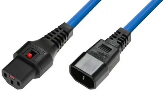MicroConnect strāvas kabelis MC-C13C14LOCK-2MB zils 2