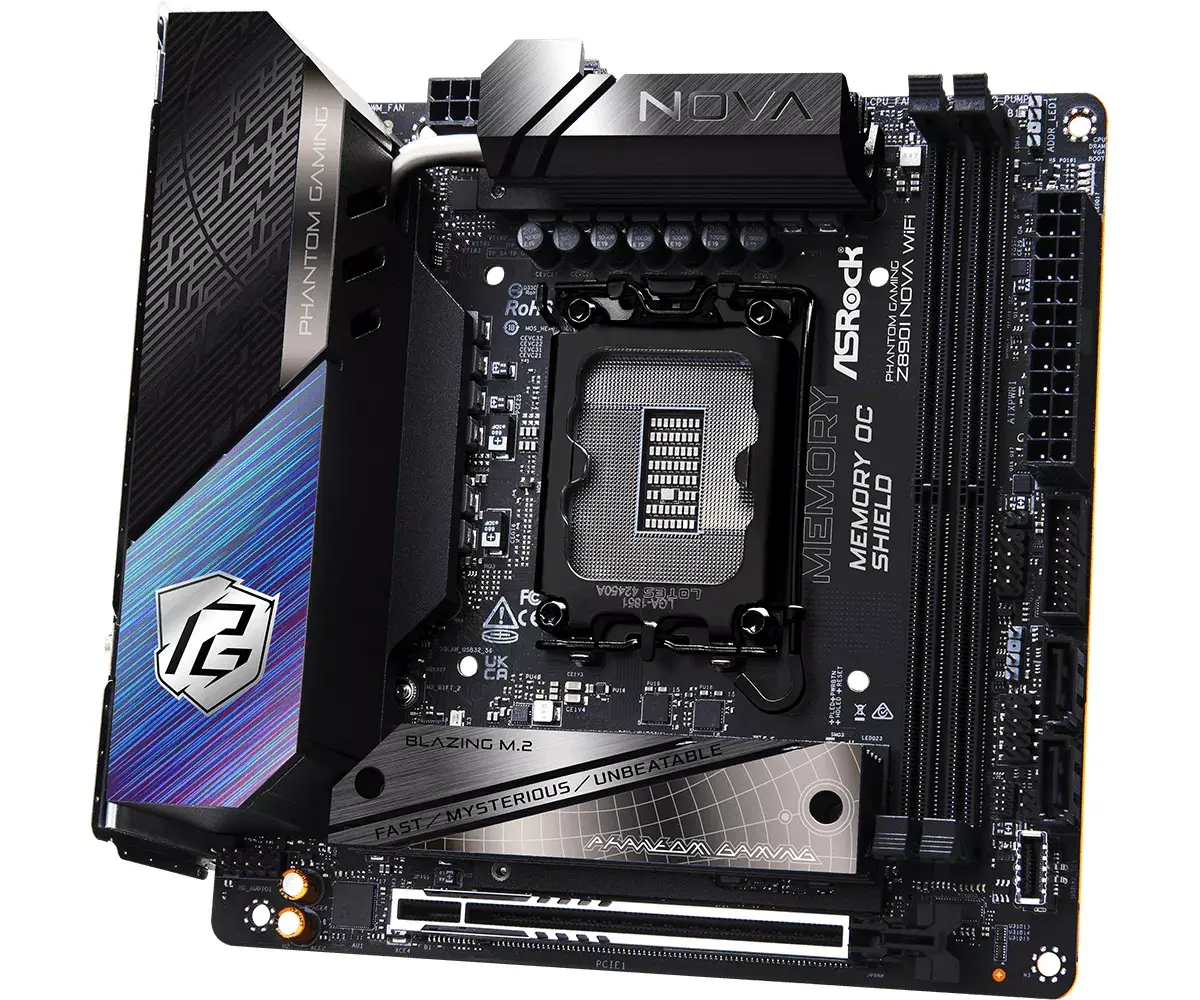 ASRock Phantom Gaming Z890I Nova WiFi mini ITX материнская плата Photo 4