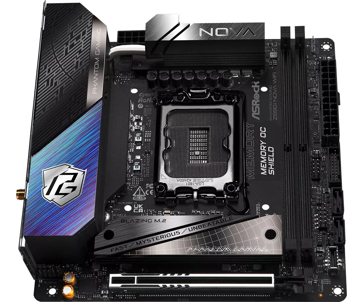 ASRock Phantom Gaming Z890I Nova WiFi mini ITX материнская плата Photo 7