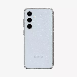 Чехол Spigen Liquid Crystal Glitter для Samsung Galaxy S24 FE — TPU, прозрачный серебристый, для 6,7"