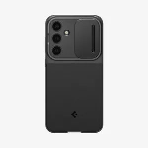 Чехол-крышка Spigen Optik Armor для Samsung Galaxy S24 FE — TPU, чёрный, для экрана 6,7"