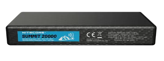 Portable Charger Nitecore SUMMIT 20000 NITSUMMIT20000 Photo 4