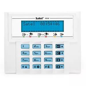 Клавиатура контроля доступа SATEL VERSA-LCD-BL — белая, питание 12 В, ток в режиме ожидания 40 мA