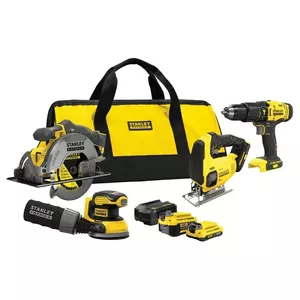 Набор электроинструментов STANLEY SFMCK412MDS-QW — 4 предмета с литий‑ионной батареей