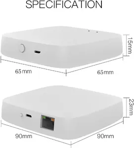Smart home hub bridge MOES ZHUB-MS Zigbee with LAN RJ45