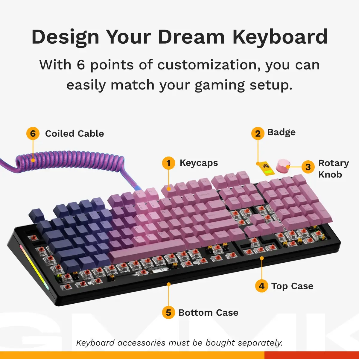 Полноразмерная механическая клавиатура Glorious Gaming GMMK 3 PRO Photo 10
