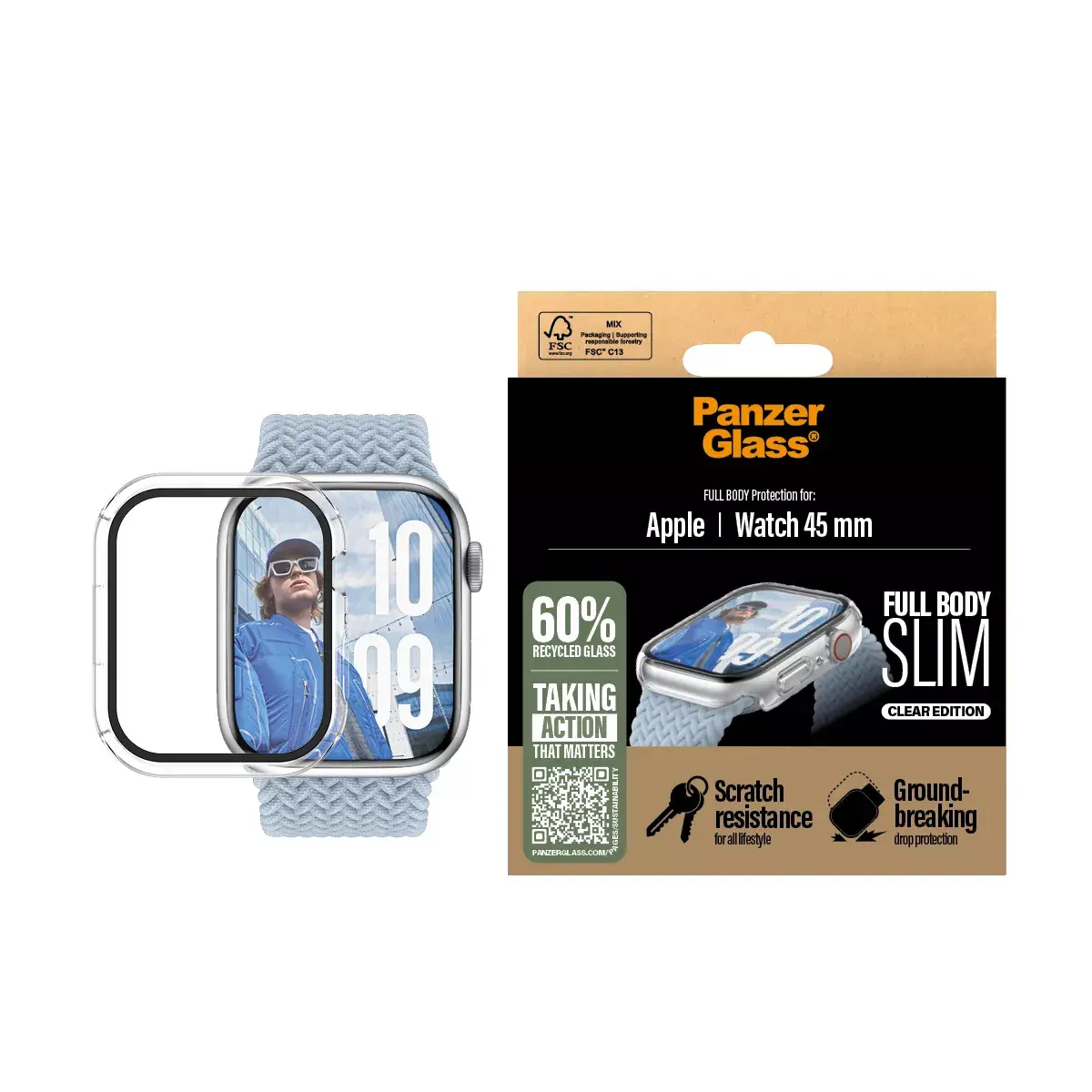 Vāks PanzerGlass Snappie Full Body Slim Transparent Apple Watch Series 10 Photo 4