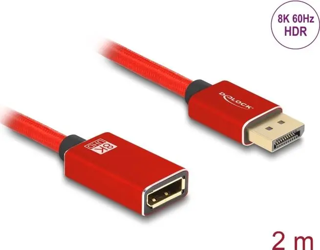 DeLOCK DisplayPort pagarināšanas kabelis 8K 60